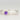 Amethyst silver floral band ring - Miel Jewelry