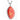 Cherry red resin, hematite and cubic zirconia necklace - red statement necklace, black beaded necklace 