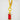 Dainty Gold Drop Earrings with Sparkling Red Glass Accents: Delicate Timeless Red Drop Earrings - Miel Jewelry