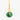 close up one emerald on a gold emerald earring, Gold Hoop Earrings: Small Hoops, green Gemstone earrings 