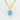 Dainty Larimar and Blue Chalcedony Bead Necklace – Something Blue Bridal Necklace with Gold Accents - Miel Jewelry