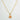 Dainty Peach Moonstone Necklace: Delicate Pink Gemstone Gold Chain Necklace - Miel Jewelry