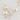 Dainty Silver Pearl Necklace Elegant Silevr chain necklace with clear glass bead accents - Miel Jewelry