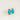 Dainty Sterling Silver & Turquoise Stud Earrings - Miel Jewelry