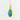 Dainty Turquoise Howlite Earrings: Fishhook Style Teal & Gold Drop Earrings - Miel Jewelry