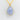 Elegant Blue Lace Agate Gold Chain Necklace - Limited Edition Statement Necklace - Miel Jewelry