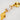 Elegant Clear Glass Rectangle Link Bracelet - Chic and Delicate Gold Bracelet - Miel Jewelry