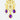 Gold Filigree Drop Earrings with Amethyst Gemstones: Gold Amethyst Earrings - Miel Jewelry