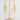 Gold Filigree Drop Earrings WIth Yellow Glass Beaded Accents - Miel Jewelry