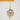 Gold - Leafed Smokey Quartz Earrings: Statement Gold Hoop Earrings - Miel Jewelry