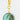 Green Pearl Earrings: Boho Chic Pearl & Gold Drop Earrings - Miel Jewelry