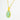 Lime Green Chalcedony Necklace on Delicate Gold Chain – Radiant Green Gemstone Necklace with Gold Accent