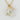 Moon & Star Gold Charm Necklace: Mother of Pearl, Frosted Druzy Crystal White Gemstone Pendant - Miel Jewelry