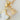 Moon & Star Gold Charm Necklace: Mother of Pearl, Frosted Druzy Crystal White Gemstone Pendant - Miel Jewelry