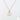 dainty rose gold necklace, white moonstone charm necklace, dainty pink and white gemstone necklace 