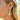 STUNNING Aqua cHALCEDONY AND GOLD HOOP EARRINGS: Pale sea blue GEMSTONE HOOPS (Copy) - Miel Jewelry