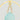 STUNNING Aqua cHALCEDONY AND GOLD HOOP EARRINGS: Pale sea blue GEMSTONE HOOPS (Copy) - Miel Jewelry