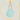 STUNNING Aqua cHALCEDONY AND GOLD HOOP EARRINGS: Pale sea blue GEMSTONE HOOPS (Copy) - Miel Jewelry