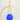 STUNNING Cobalt blue cHALCEDONY AND GOLD HOOP EARRINGS: BOLD Navy GEMSTONE HOOPS - Miel Jewelry