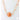 The Denise peach moonstone shimmer necklace - Miel Jewelry