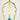 Turquoise Blue Howlite Earrings ,  Gold and Turquoise Earrings, geometric gold Statement earrings on gold jewelry stand 